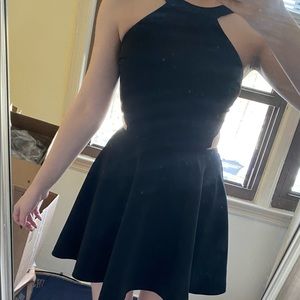 Halter Neck Black Express Dress